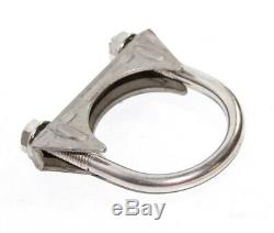 1 Piece 2ID Exhaust Tail Pipe Stainless Steel T201 U Bolt Clamp Heavy Duty