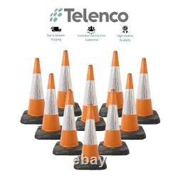 10 Large Traffic Cones Heavy Duty 750 MM High 1 Piece (VAT included)