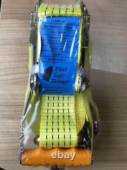 10x RATCHET TIE DOWN STRAPS HEAVY DUTY 50MM 5TONS 7 METERS BOX OF 10PCS NEW