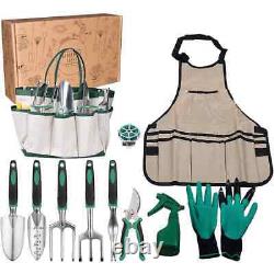 11-Piece Heavy-Duty Aluminum Gardening Gift Gardening Tools, Garden Tools Set