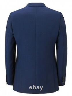 $1150NWT DUCHAMP LONDON navy peak lapel Heavy Mohair Wool 3 piece suit 42 eu52 R