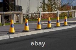 12 Pack No Parking/no Waiting Traffic Cones Heavy Duty 450 MM High 2 Piece