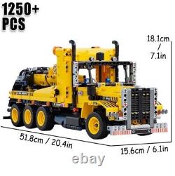 1250 Pieces Yellow Heavy Duty Truck Building Brick Set Not LEGO