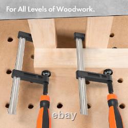 13 Piece F Clamp Set Heavy Duty Woodworking Tools for Secure Clamping