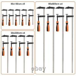 13 Piece F Clamp Set Heavy Duty Woodworking Tools for Secure Clamping