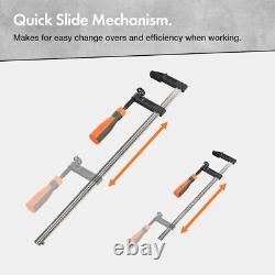 13 Piece F Clamp Set Heavy Duty Woodworking Tools for Secure Clamping
