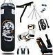 15 Piece Boxing Set 3/4/5ft Filled Heavy Punch Bag Gloves, Chains, Bracket, Kick