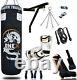 15 Piece Boxing Set 3/4/5ft Filled Heavy Punch Bag Gloves, Chains, Bracket, Kick