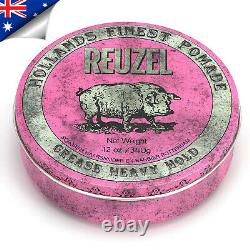 18 piece bulk pack Reuzel heavy hold grease large 113g mens hair wax pink pomade