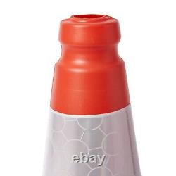 24 Pack Red Traffic Cones Heavy Duty 450 MM High 2 Piece