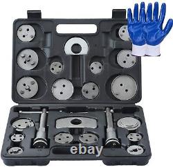 24-Piece Heavy Duty Disc Brake Caliper Tool Set and Wind Back Kit for Brake Pad