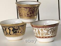 25pcs De Lamerie China Assorted Pattern Oriental Middle Eastern Arabic Tea Bowls