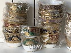 25pcs De Lamerie China Assorted Pattern Oriental Middle Eastern Arabic Tea Bowls