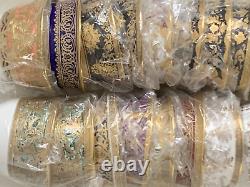 25pcs De Lamerie China Assorted Pattern Oriental Middle Eastern Arabic Tea Bowls