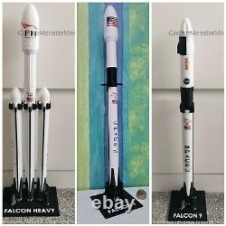 3 PIECE SET Spacex Falcon 9 heavy, Falcon 9 Crew Dragon Capsule and Falcon