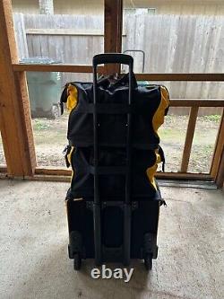 3-Piece Dewalt Large Rolling Heavy Duty Tool Bags / Box With Telescoping Handle