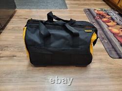 3-Piece Dewalt Large Rolling Heavy Duty Tool Bags / Box With Telescoping Handle