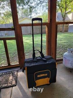 3-Piece Dewalt Large Rolling Heavy Duty Tool Bags / Box With Telescoping Handle