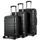 3 Piece Luggage Set (20/24/28) With Spinner Wheels, Abs, Hardshell, Heavy Duty