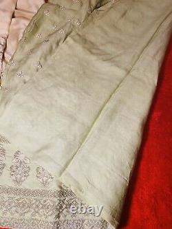 3 Piece NEW indian Pakistani Wedding Eid Shalwar Kameez Embroidered Heavy Pearls