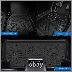 3 Piece Right Hand Drive Tesla Model Y Tpe All Weather Custom Fit Car Floor Mats