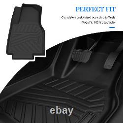 3 Piece Right Hand Drive Tesla Model Y Tpe All Weather Custom Fit Car Floor Mats