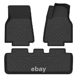 3 Piece Right Hand Drive Tesla Model Y Tpe All Weather Custom Fit Car Floor Mats