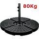 4 Piece Banana Cantilever Parasol Base Weights Garden Patio Umbrella Heavy Duty