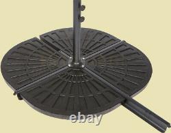 4-Piece Garden Cantilever Parasol Base Heavy Duty Concrete Stander Hold PUB04