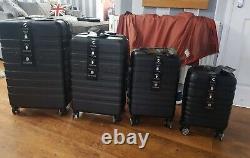4 Piece Suitcase Travel Holiday Manoukian Paris Set NEW