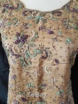 4 Pieces Indian pakistani bridal Lehnga dress 3D Heavy Embroidered