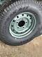 4x Land Rover Heritage Heavy Duty Steel Wheels And Tyres Keswick Green
