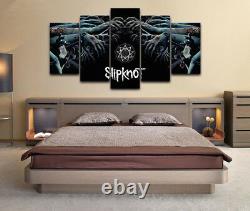 5 Pieces Home Decor Canvas Print Wall Art Abstract Slipknot Band Heavy Metal