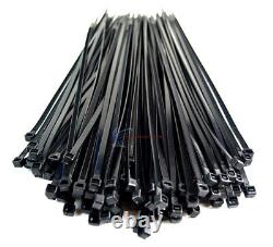 5000 Pieces 11 Inch Black Nylon Cable Zip Ties 50lbs Tensile Strength Heavy Duty