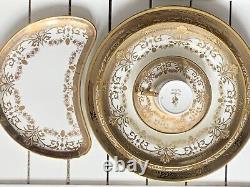 5pcs De Lamerie Heavily Gilded Gold Encrusted Chatsworth Garland Dinner Set