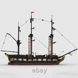5th Rate Frigate Heavy Frigate with Gun Deck and Interior 1901 Pieces MOC
