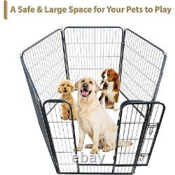 6 Piece Heavy Duty Modular Puppy Exercise Play/Whelping Pen 100cm Height