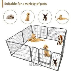 6 Piece Heavy Duty Modular Puppy Exercise Play/Whelping Pen 100cm Height