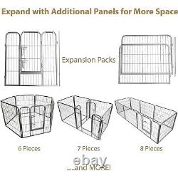 6 Piece Heavy Duty Modular Puppy Exercise Play/Whelping Pen 100cm Height