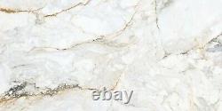 60x120cm extra large PISA GOLD marble effect polished porcelain tiles 11 pieces