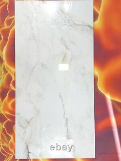 60x120cm extra large PISA GOLD marble effect polished porcelain tiles 12 pieces