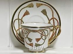 6pcs De Lamerie China Heavily Gilded Rope & Tassel Pattern Dinner Set