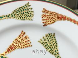 6pcs De Lamerie China Heavily Gilded Rope & Tassel Pattern Dinner Set