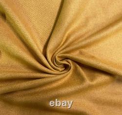 7.5 yds Maharam Beck Lambic Yellow Woven Wool Blend Upholstery Fabric (5 pieces)