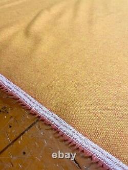 7.5 yds Maharam Beck Lambic Yellow Woven Wool Blend Upholstery Fabric (5 pieces)
