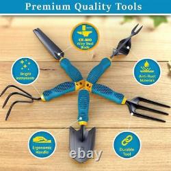 7-Piece Heavy-Duty Alloy Steel Garden Tool Set, Garden Tool Set