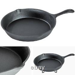 7 Piece Heavy Duty Dutch Oven Cast Iron Cookware Camping Fire Cooking Pot Box