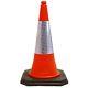 750mm Road Traffic Cone 2-piece Design Heavy Duty Safety Street Cone Orange