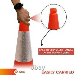 750mm Road Traffic Cone 2-Piece Design Heavy Duty Safety Street Cone Orange