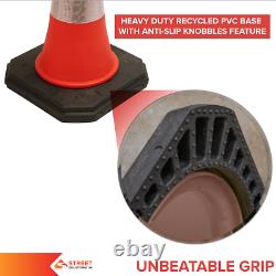 750mm Road Traffic Cone 2-Piece Design Heavy Duty Safety Street Cone Orange